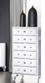 KEVIN (8-1-23-1-9-9) 6 DRAWERS TALLBOY -  GLOSS WHITE