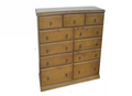 CRONULLA (CR60511) 11 DRAWER SPLIT TOP CHEST - 1150(H) x 1510(W) - BALTIC , WALNUT OR GREYWASH  