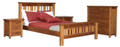  MONTANA KING  FEDERATION 3 PIECE BEDSIDE BEDROOM SUITE - MOUNTAIN GUM (2099)