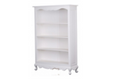 QUEEN ANN  4 SHELVING BOOKCASE - 1800(H) x 1100(W)  (BC 000 QA 180)     - WHITE 