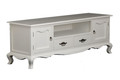 FRENCH PROVINCIAL 2 DOOR / 2 DRAWER ENTERTAINMENT UNIT (EU:202FP) - 580(H) x 1680(W) - WHITE