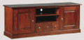 TASMANIA 2 DOOR 3  DRAWER ENTERTAINMENT UNIT (SB 203 PN) - 600(H) X 1600(W)-  MAHOGANY