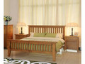 QUEEN DAKOTA   BED  ( MODEL - 4-5-22-15-14-16-15-18-19) - CHESTNUT OR WALNUT