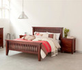 DOUBLE  DAKOTA   BED  ( MODEL - 4-5-22-15-14-16-15-18-19) - CHESTNUT OR WALNUT