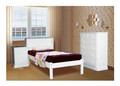 SINGLE (AUSSIE MADE) BOOKEND DELUXE BED - WHITE, ANTIQUE WHITE, WHITEWASH & BRUSHED COLOUR OPTIONS