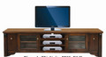 FABULOS  2 DOOR  WITH 3 DVD DRAWER  LOWLINE ENTERTAINMENT  UNIT - (MODEL-16-9-14-14-1-3-12-5) - 575(H) X  2200(W)-  HAZELNUT