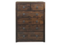 ASIDA 6 DRAWER TALLBOY (AUSSIE MADE) - 1200(H) X 900(W) - TASSIE OAK COMBINATION - ASSORTED COLOURS