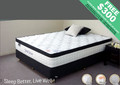 QUEEN SPINAL DELUXE POCKET SPRING MATTRESS - FIRM