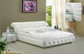 QUEEN  DECLAN  LEATHERETTE  BED (B046) - ASSORTED COLORS AVAILABLE (SEE COLOR BOARD)