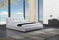 KING KACIA LEATHERETTE BED (B086) - ASSORTED COLORS (SEE COLOR BOARD)