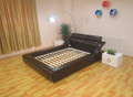 KING  MACAULAY  LEATHERETTE  BED  (B091) - ASSORTED COLORS AVAILABLE (SEE COLOR BOARD)