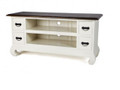 SEBA 4 DRAWERS TV ENTERTAINMENT UNIT (DET592) - 640(H) x 1300(W) - 2 TONE