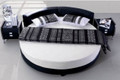 LANDERS ROUND 100% LEATHER / LEATHERETTE COMBINATION BED (CD005) - ASSORTED COLORS