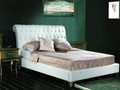  QUEEN WARWICK  LEATHERETTE BED WITH BUTTONS (CD030) - ASSORTED COLORS