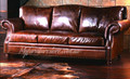 GRAFTON  3  SEATER FULL LEATHER VINTAGE SOFA - ASSORTED COLOURS