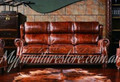 PREMIER   3S  SEATER  VINTAGE FULL LEATHER SOFA  - ASSORTED COLOURS