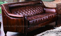  CAMPBELLA  3 SEATER   FULL LEATHER VINTAGE SOFA  - ASSORTED COLOURS