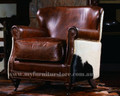 PARAGON  SINGLE SEATER  VINTAGE FULL LEATHER   CHAIR  - ASSORTED COLOURS