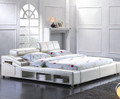  KING  SAMMY LEATHERETTE BED (CD020) - ASSORTED COLORS