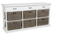 KUBU STORAGE WITH 6 BASKETS / 3 WOODEN DRAWERS (MODEL:DRT786) - 780(H) X 1520(W)- WHITE