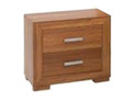 GRANSVILLE  2 DRAWERS BEDSIDE TABLE    - TASMANIAN OAK