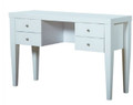 WAVERLEY -1300(W) - DESK WITH 4 DRAWERS - 1300(W) X 395(D) - HIGH GLOSS WHITE