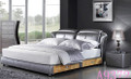 EVANS QUEEN  3 PIECE  LEATHERETTE 180#  BEDSIDE BEDROOM SUITE - (MODEL A9372)  - ASSORTED COLOURS