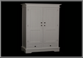 CASTRO 2 DOOR /  2 DRAWER WARDROBE (CAB152) - 1900(H) x 1100(W) - WHITE