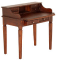 JKG WRITING  DESK WITH 6 DRAWERS (TB06 GL) - 1000(W) x 560(D) - MAHOGANY