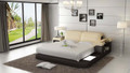 KING COLOMBUS  MODERN LEATHER BED ( LB8807) - ASSORTED COLOURS AVAILABLE IN DIFFERENT  LEATHERS (COLOUR BOARD ATTACHED IN IMAGE SECTION)