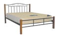 QUEEN SWEETDREAM    BED - ANTIQUE OAK / BLACK