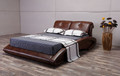  KING  SWISS  LEATHERETTE BED (G1119#) - ASSORTED COLORS 