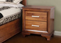 CASSIDY  2 DRAWER  AMERICAN OAK BEDSIDE TABLE   - OAK