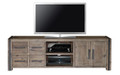 SWAN (3563) ACACIA HARDWOOD 2 DOORS &  4 DRAWERS  TV UNIT - 605(H)  X 1900(W)-   (19-20-15-3-11-25-1-18-4)- BRUSHED GUM