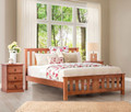 CARRINGTON KING 3 PIECE (BEDSIDE) BEDROOM SUITE WITH STANDARD CASE GOODS - GOLDEN OAK