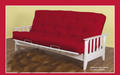 STATES FUTON SOFA BED EXCLUDING MATTRESS (MODEL4-5-12-20-1) - WHITE (AS PICTURED)