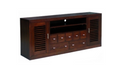 HOLLAND 2 DOOR 7 DRAWER ENTERTAINMENT UNIT (SB 207 HSR FL) - 800(H) x 1850(W) - CHOCOLATE