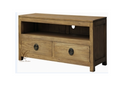  VIENNA 2 DRAWER LOW ENTERTAINMENT UNIT (SB 002 VIE) - 540(H) x 1200(W) - NATURAL TEAK