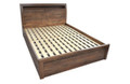 KING VICTORIA BED  - WITH BEDHEAD STORAGE - ANTIQUE OAK