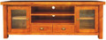 OHIO TV UNIT 2 DOORS AND 2 DRAWERS 680(H) x 1900(W) - BLACKWOOD