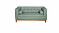 CALVIN TWO (2) SEATER SOFA WITH ARM CUSHIONS - LIGHT GREY