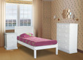 QUEEN MUDGEE (AUSSIE MADE) PANEL BED - 1200(H) - PAINTED COLOURS