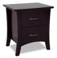 SAVANNAH BT-SHO(2) (MODEL 19-15-8-15) 2 DRAWER BEDSIDE - DARK CHOCOLATE