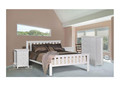 KING SINGLE CRONULLA / FEDERATION (AUSSIE MADE) BED WHITE MATCHING FOOT END - ASSORTED COLOURS