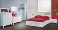  NEW YORK  DOUBLE OR  QUEEN 5   PIECE (DRESSER) BEDROOM SUITE  - (MODEL:32)- HI GLOSS WHITE