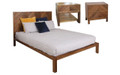  KALISTA  KING 3 PIECE (BEDSIDE) BEDROOM SUITE  - AFRICAN OAK  - AS PICTURE