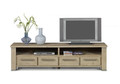 INTRO  TV UNIT WITH 4 DRAWERS, 2 NICHES -520(H) x 2000(W) - CARAMEL