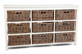 SANS KUBU GREY  STORAGE  (KGS709) WITH 9 BASKETS - KUBU GREY / WHITE 