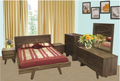 SUSAN QUEEN 5 PIECE (DRESSER) BEDROOM SUITE - ASSORTED COLOURS AVAILABLE