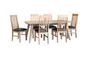 SUMMIT 7 PIECE HARDWOOD DINING SETTING -1900(L) x 950(W)- LIGHT OAK